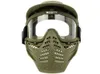 Lens à double couche sport Airsoft Paintball CS anti-brouillard Bulletproof Goggle Full Face Mask Visor3622982