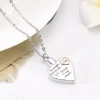 Stainless Steel New Arrival Memorial Ash Keepsake Urn Necklace For Dad Funeral Urn Casket Cremation Urn Necklaces Jewelry