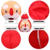 1pcs 26 inch Kids Stuffed Santa Claus Plush Toy Storage Bean Bag Christmas Canvas Pouch Stripe Chair Red Clothing Storage Bag