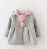 Retail Nelborn Girls Coat Baby Autumn Spring Jacket Kids Infant Rabbit Long Ear Hoodies Cotton Bebe Osterwear Cash Abbigliamento per bambini per7413035
