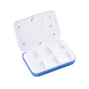 Criativo Pill Box Case Para 4 E 6 Slots Cross Pill Organizador Recipiente Pode SET Lembrete Tempo Quadrado Tablet Caso Titular De Armazenamento DHL HH7-1273