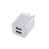 Dual USB Ports 2.1A Chargers EU US AC Home Travel Wall Charger Power Adapter Plug för iPhone 12 13 14 Samsung Galaxy S20 S22 S23 S8 S10 HTC Power Chargers B1