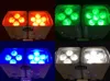 24xlot DJディスコパーティーウェディング照明Hex-4/ 6LEDS 18W 6IN1 RGBAW UVバッテリー操作ワイヤレスLEDパーライトアプリモバイル