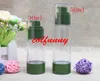 100pcs/lot 30ml 50ml empty green bottle vacuum flask high pressure bottle,No air emulsion pump bottle perfume dispenser