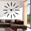 Frameless DIY Wall Clock 3D Mirror Wall Clock Large Mute Stickers for Living Room Bedroom Home Decorations Big Time