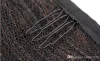 Ponny Tails Ponytails Hårstycken 22 "Virgin Brasilianskt hår Långt lockigt klipp i bandet Wrap Ponytail Hårförlängningar Curly Hairpiece Human140g