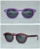 Paarse minnaar's stijl gepolariseerde zonnebril Unisex Muti-Color Pure-Plank Goggles Unisex met volledig ingesteld geval goedkope groothandel Prijs
