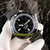 ساعة يد رجالي أوتوماتيكية بقرص أزرق من Diver Super Ocean II 44 A17392D8 بإطار أزرق وحزام فضي وحزام مطاطي ساعات يد رياضية للرجال