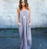 Estate da donna Boho Casual Lungo Maxi Evening Party Cocktail Abito da spiaggia Vestito estivo Cintura con collo Tasca Gonne lunghe Abito da donna sexy KKA4087