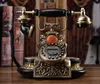 Muyu Willa Europejska Antique Telefon Metalowy Wysokiej jakości Ogród Ogrodowy Moda Kreatywny Retro Telefon Louvre