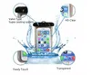 ユニバーサルサイズ5.7 ''防水携帯電話バッグケースクリアPVCシール水中セルスマートフォンドライポーチ携帯電話ケース