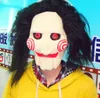 Kostuumaccessoires Halloween Kostuums Mens Dames Kids Maskers Cosplay Party Saw Scary With Hair Pruik