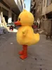 2018 Factory sale hot Big Yellow Rubber Duck Mascot Costume Cartoon Performing Costume Free Shipping
