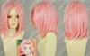 NUOVO NARUTO HARUNO SAKURA PINK COSPLAY parrucca corta piena wig013190233