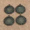 50PCS Alloy Round Photo Frame Charms Pendants för smycken gör armband Halsband DIY Tillbehör 30x34mm A-333