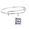 Partihandel Familj Gåva Mamma Dad Nana Armband Charm Smycken Justerbar Bangle