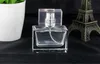 2018 Hurtownie 30ml Szklana Butelki Spray Clear Square Kosmetyczne Perfumy Perfumy Spray Butelki 1OZ Puste szklane butelki 50 sztuk Darmowy DHL