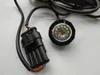 Hög intensitet 12 * 3W LED-bil gömma bort strob varningsljus, nödljus, blinkande ljus, 16 flash mönster, vattentät