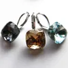 Designer quadrati Boucle D'oreille realizzati con cristalli di rovski per donne Orecchini a bottone Gioielli di moda Miglior regalo di Natale9594628