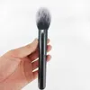 single blush brush Flame cosmetic brush with wood handle black foundation powder brush 50 pcs/lot DHL