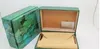 New Mens For Watch Box Inner Outer Woman's Orologi Scatole da uomo Scatola da polso scatola di colore verde spedizione gratuita