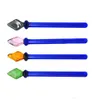 Glass Dabbler 4.45 Inch Wax Dab Tool Colorful Thick Pyrex Dabber Tools Quartz Banger Nails Glass Pipe Accessory