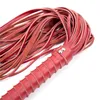 Genuine Leather BDSM Whip Fetish Spanking Bondage Punishment Torture Sex Toys for Couples Adult Games Sex Products Red Black GN2926001164