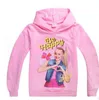 4-12y baby girl hoodies jojo siwa tjejer hoodies casual tecknad sweatshirts toppar casual kläder 12 mönster kka5613