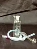 The new rectangular filtered water bottle Wholesale Glass bongs Oil Burner Glass Water Pipes Oil Rigs Smoking Free