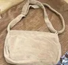 Velluto a tracolla Moda borsa nera per il trucco Borsa da festa di lusso Borsa a tracolla in flanella Borsa in velluto di buona qualità