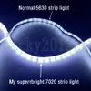 スーパーブライト12V 7020 LEDフレキシブルストリップライトテープリボンクールホワイトホワイト60LEDS / Mエポキシ樹脂IP65防水キャビネットキッチンセル照明