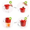 Infuseur à thé café théière passoire à thé dessin animé Animal chaton sachets de thé en plastique filtre verres café thé accessoires