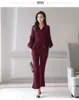 SWYIVY women pants suits spring summer blouses wide leg pants two piece sets fashion women clothing slim OL shirts suits 2XL