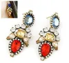 new Hot Style Bold and bright gem is temperamental earring alloy is set diamond female type ear nail adorn article fashionable individual ch