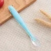 New arrival Baby Silicone Spoon Training baby feeding Spoon Food-grade silicone soft spoon Candy colors Free shipping