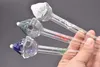 Quality Pyrex Thick colorful dolphin Glass Oil Burner Glass Tube Oil Burning Pipe somking pipes water pipes free shipping