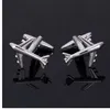 Novelty Airplane Wedding Party Suit Shirt Men's Cufflinks Cuff Links Jewelry New