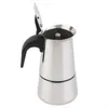 6-Tassen-Perkolator-Herd-Top-Kaffeemaschine Moka Espresso Latte Edelstahlkanne Kaffee-Tee-Sets Trinkgeschirr