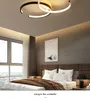 Moderne LED-plafondlamp aluminium 2c cirkelvormige kroonluchter verlichting voor woonkamer slaapkamer gang