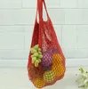 fashion String Shopping Fruit Vegetables Grocery Bag Shopper Tote Mesh Net Woven Cotton Shoulder Bag Hand Totes home Storage bag c560