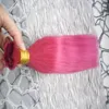 Pink Straight Human Braiding Hair Bulk Hair Blond Human Braiding Bulk 100g Human Braiding Hair Bulk No Weft 1PCS 16" 18" 20" 22" 24" 26"