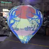 2m Lighting Balloon Hanging LED Inflatable Balloon with Painting Customized