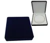 19x19x4cm Velvet Smycken Box Long Pearl Necklace Box Presentförpackning för dubbla strängar runt form inuti