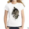 2019 été vilain chat 3D belle t-shirt femmes impression originalité col rond à manches courtes t-shirts hauts t-shirt