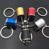 Six-Speed ​​Manual Transmission Dźwignia Przekładnia Keychain Przekładnia Przesiewa Dźwignia Kluczowa Key Holder Chaveiro Llaveros Hombre