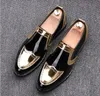 Herenschoenen mode goud echt leer casual rijden oxfords flats schoenen heren loafers mocassins italiaanse schoenen voor mannen eu3-44 ax397