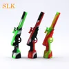 Rifle Hand Pipe Dab Rig Mini Silicone Water Pipe Tobacco Cigarette Pipes Smoking Accessories 4.33" Silicone Pipes for Smoking Dry Herb