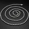 Roestvrijstalen bal kraal ketting 20 inch lengte 50cm 60cm voor DIY armband ketting sieraden vinden vinden van kettingen 2,4 mm dikte