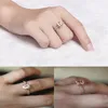 Fashion Rose Gold Diamond Ring For Women Luxury Original Round Ring Jewelry Lady Engagement Gem Stone King Jewelry Gift