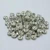 1000pcs Lot 18K White Gold Plated Gold Silver Color Crystal Rhinestone Rondelle Pärlor Löst distanspärlor för DIY -smycken som gör WH254Y